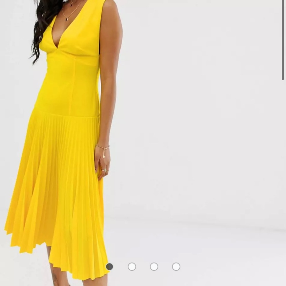 ASOS drop waist midi dress